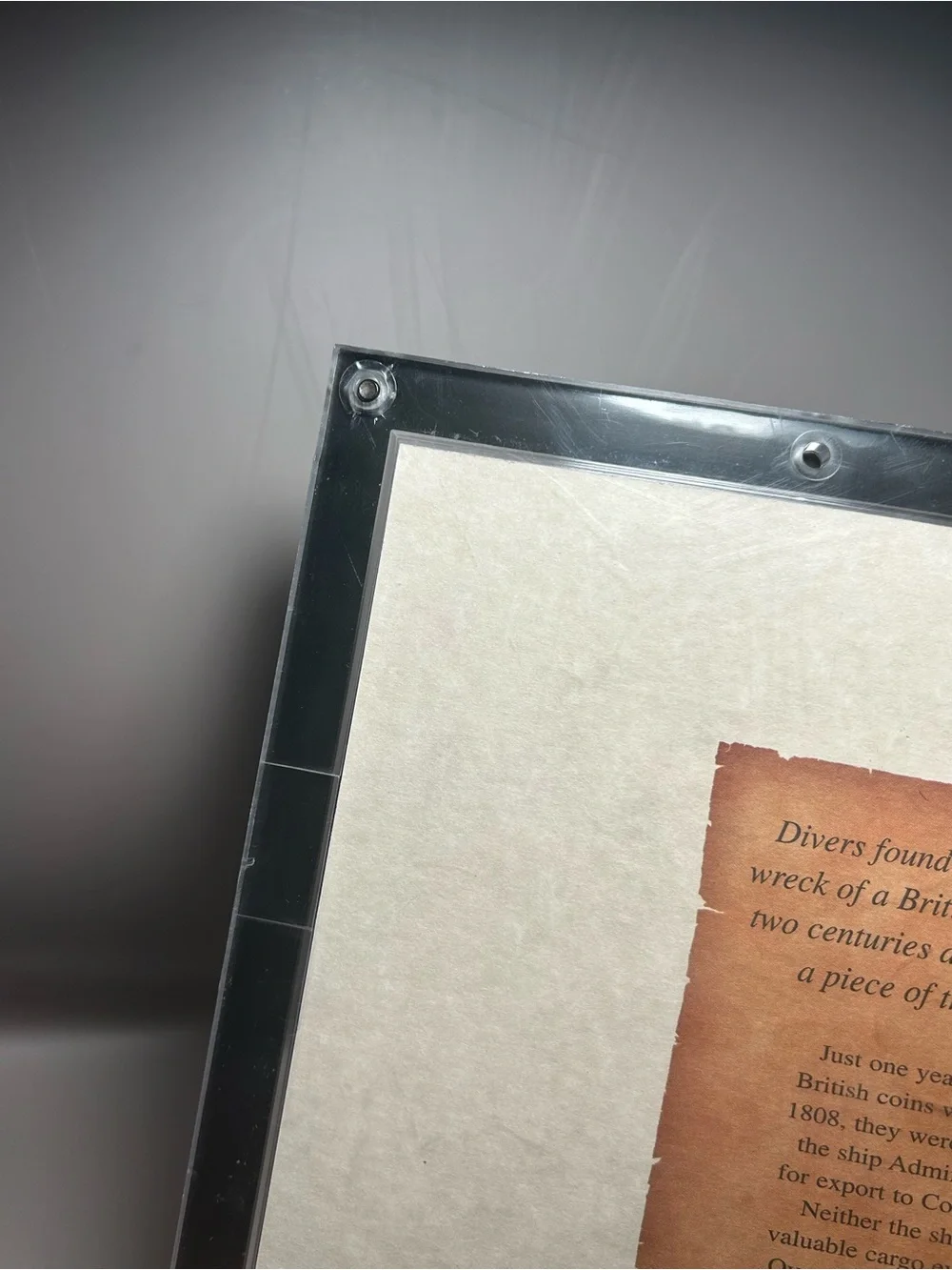 Guardians of the Sea Framed Lighthouse Stamp and Shipwreck Coin Wall Art